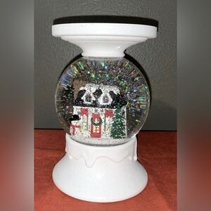 Bath & Body Works Christmas House Water Globe Candle Holder